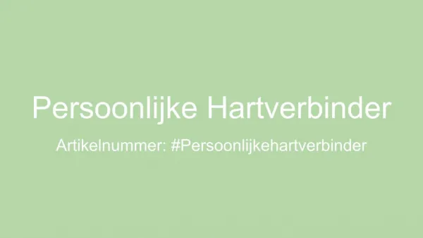 Persoonlijke Hartverbinder - Dames Ketting Hanger