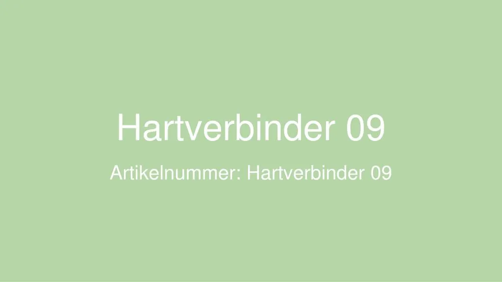 hartverbinder 09