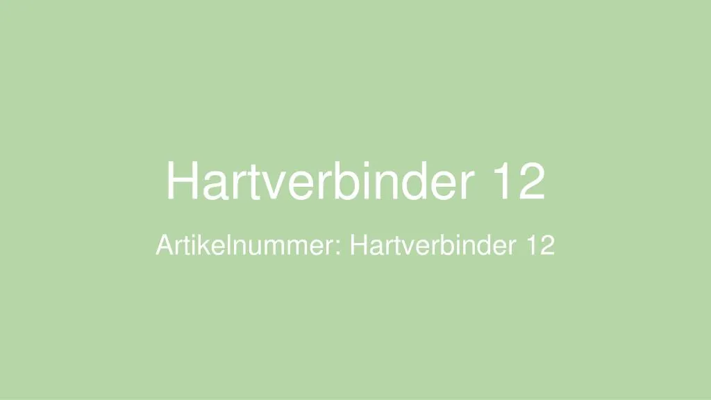 hartverbinder 12