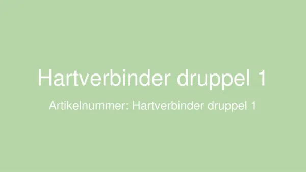 Hartverbinder druppel 1 - Dames Ketting Hanger