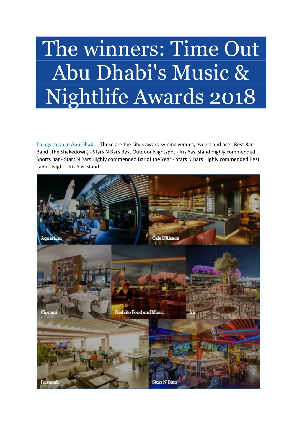 the winners time out abu dhabi s music nightlife