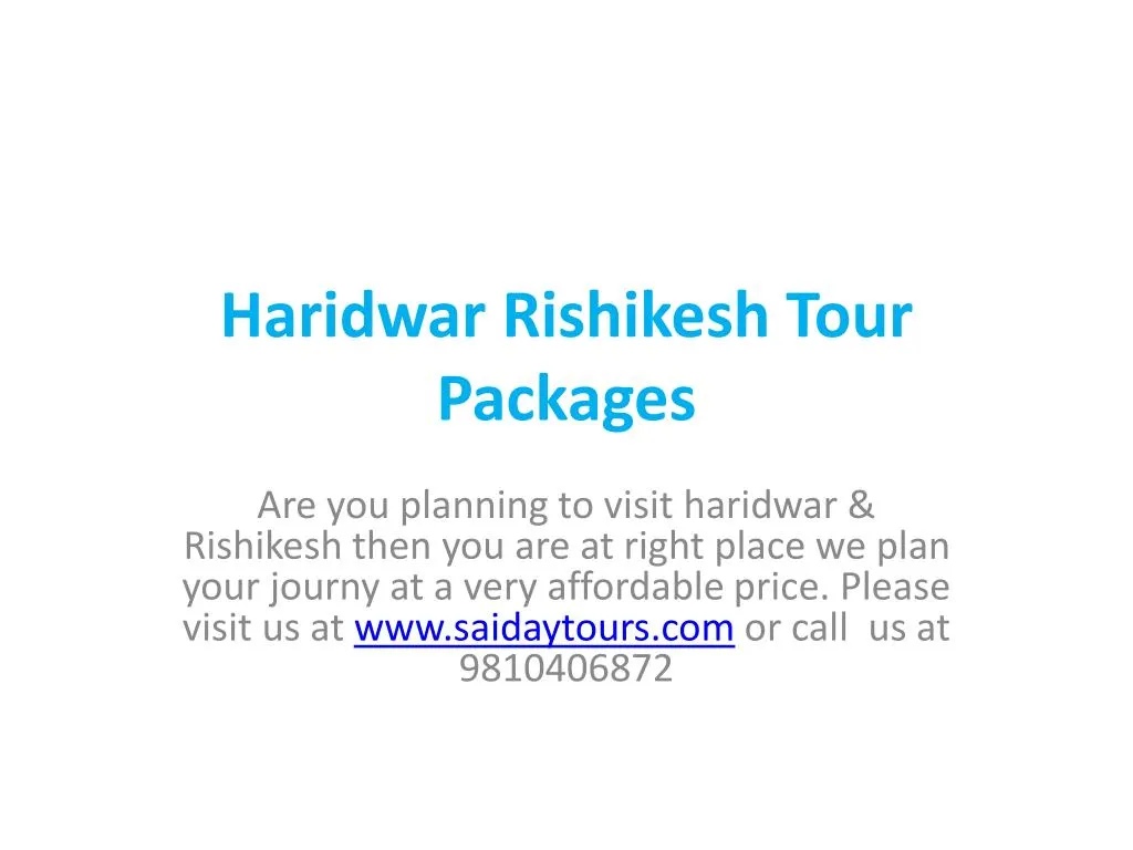 haridwar rishikesh tour packages