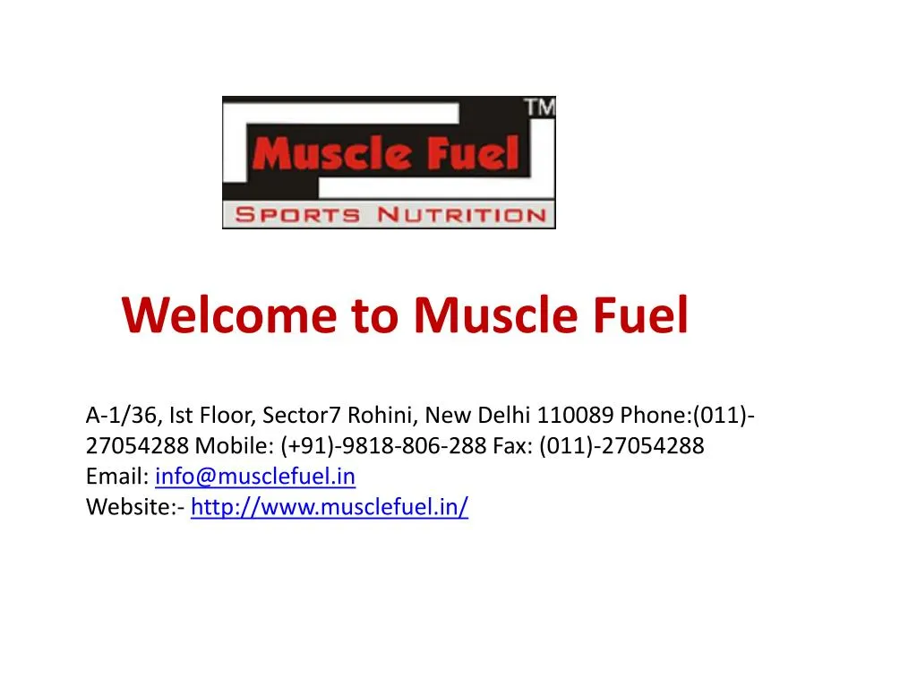 welcome to muscle fuel