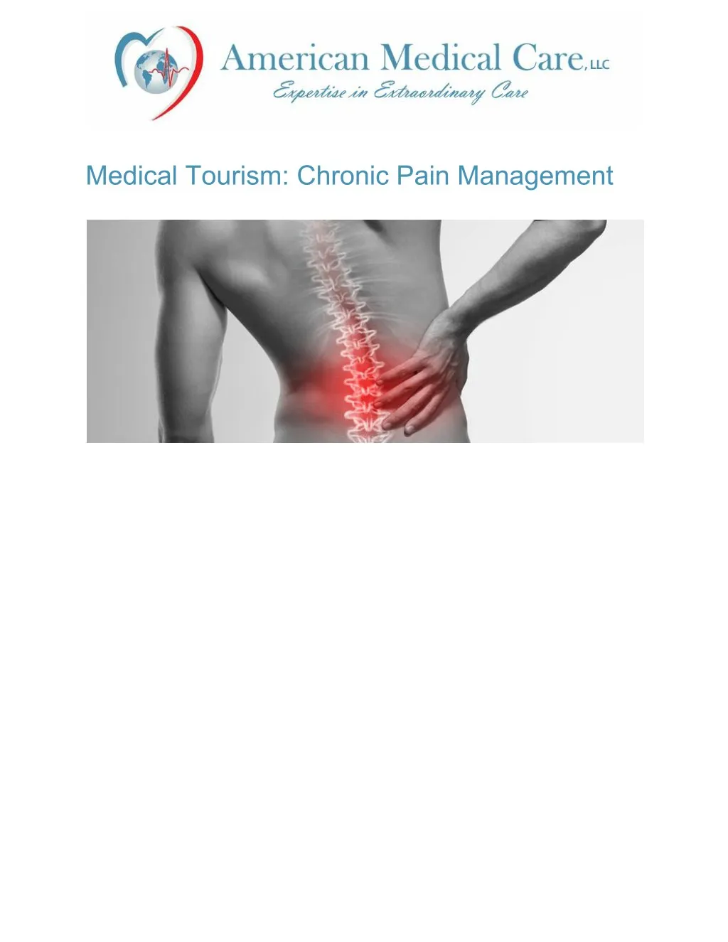 medical tourism chronic pain management