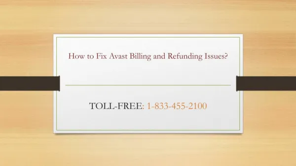 How to Fix Avast Billing and Refunding Issues?