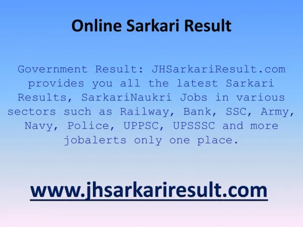online sarkari result