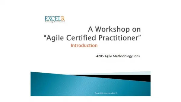 pmi agile certified practitioner certification bangalore