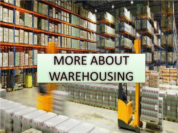 More About Warehousing