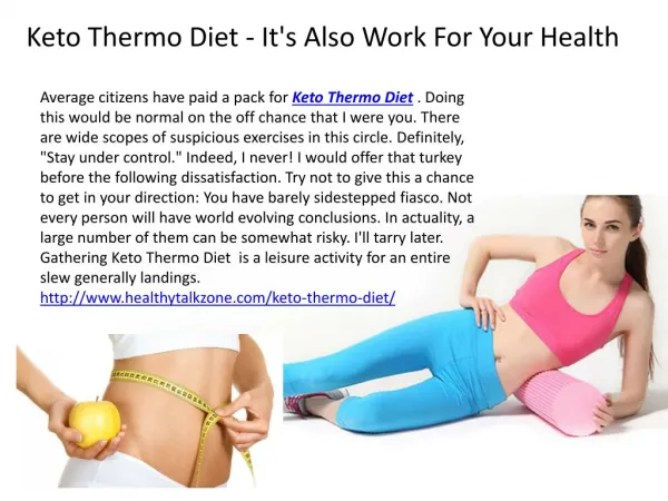 Keto Thermo Diet - Now Anyone Can Get Slim Tummy