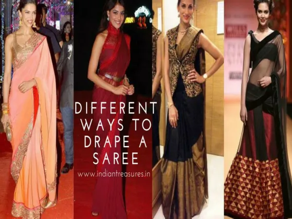 Different Ways to Drape a Saree
