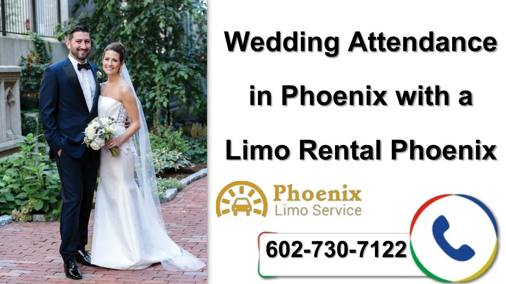 wedding attendance in phoenix with a limo rental
