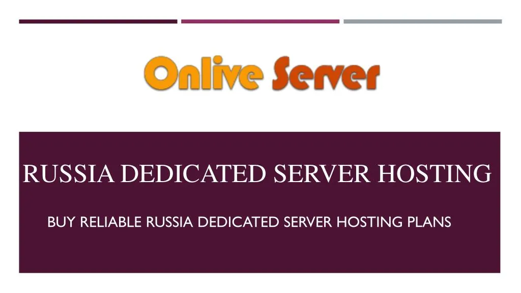 russia dedicated server hosting
