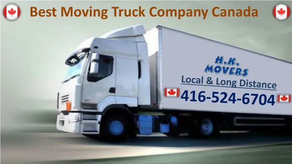 best moving truck company canada
