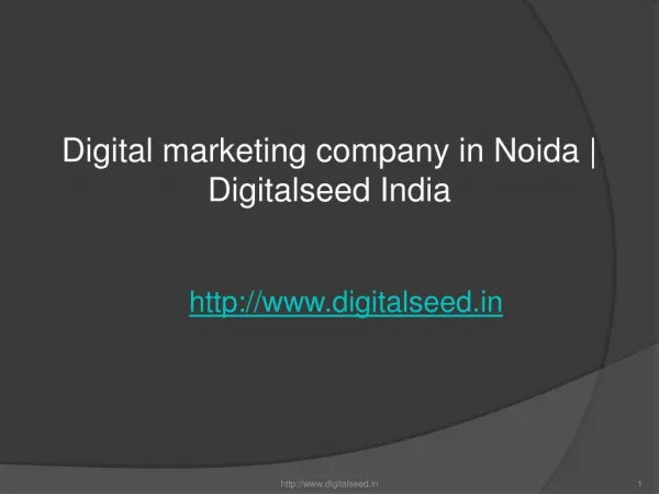 Digital marketing company in Noida | best online marketing agency in Noida | Digitalseed
