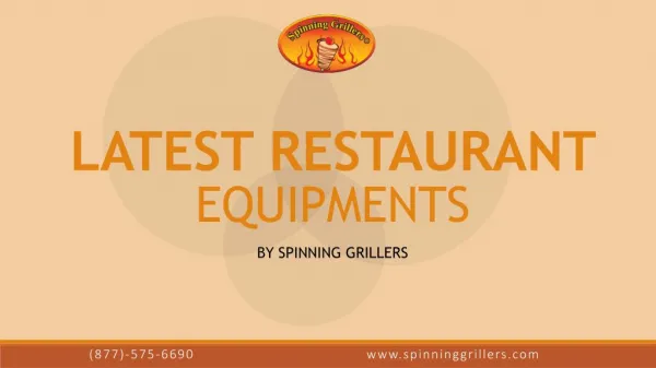 Restaurant Kitchen Equipment - Spinning Grillers