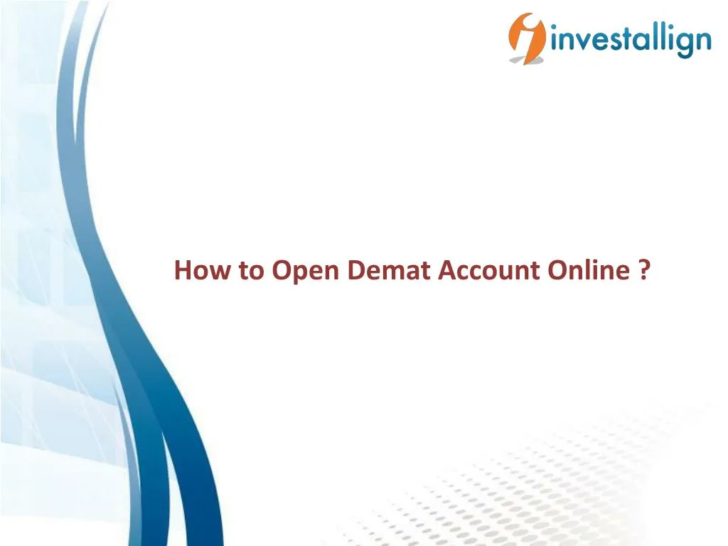 how to open demat account online