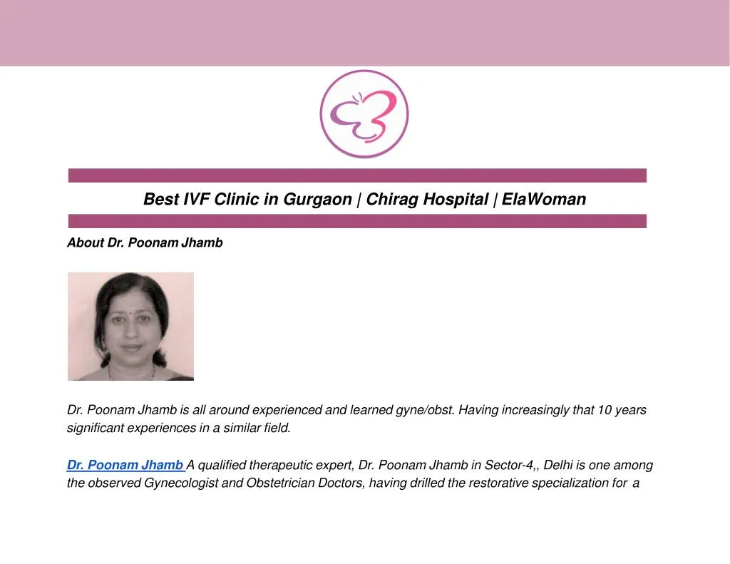 best ivf clinic in gurgaon chirag hospital elawoman