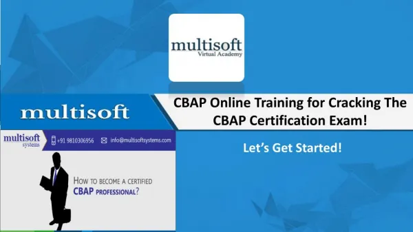 CBAP Training, CBAP Certification, CBAP Online Course
