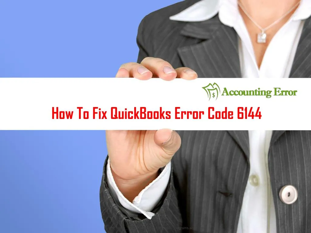 how to fix quickbooks error code 6144