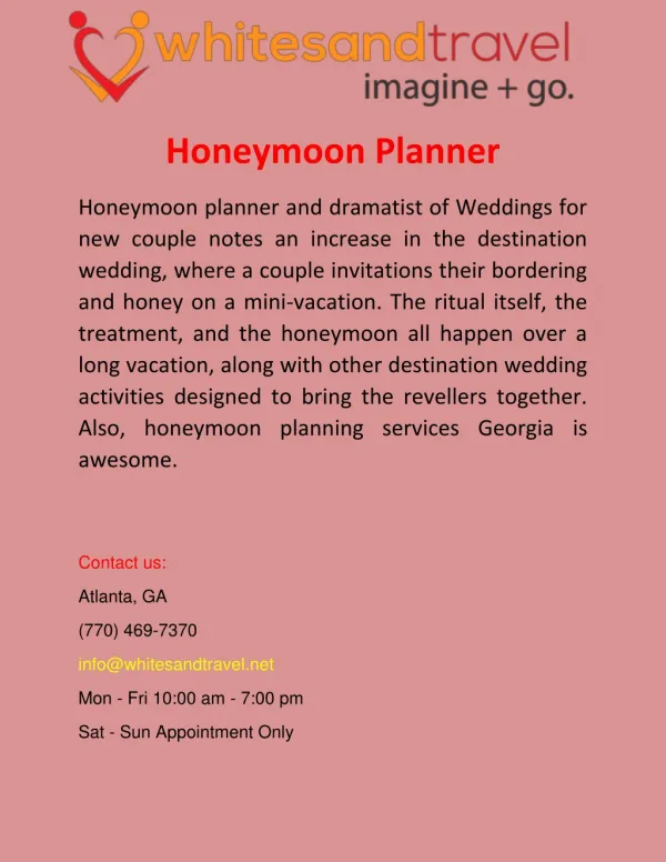 Honeymoon Planner