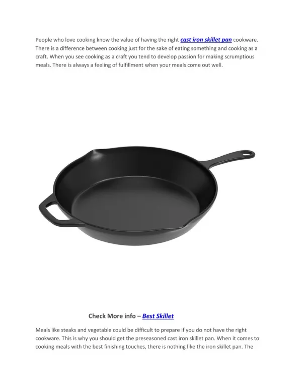 Pre Seasoned Cast Iron Skillet Pan 12 Inch