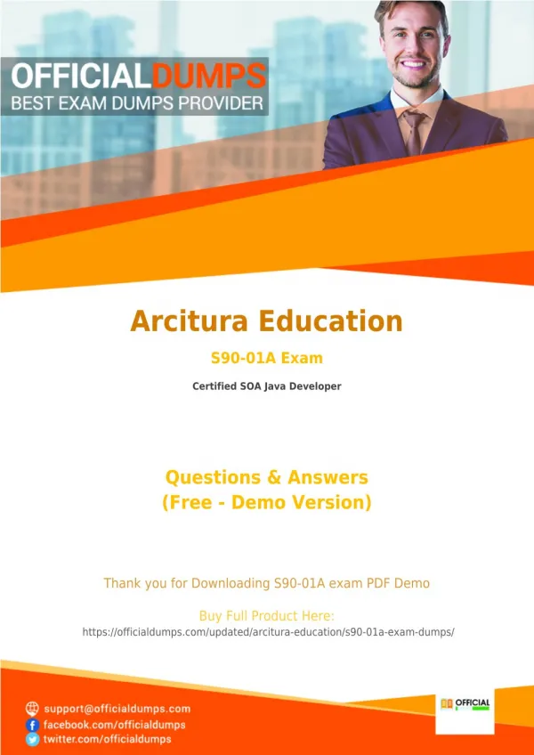 S90-01A - Learn Through Valid Arcitura Education S90-01A Exam Dumps - Real S90-01A Exam Questions