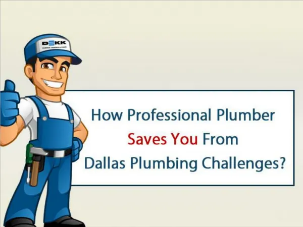 How Professional Plumber Saves You From Dallas Plumbing Challenges?