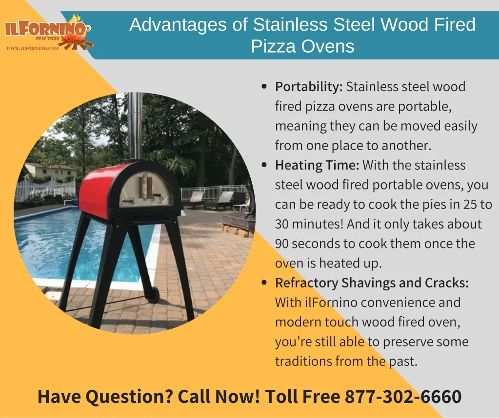 advantages of stainless steel wood fired pizza