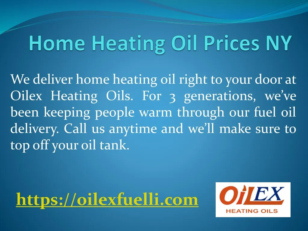 we deliver home heating oil right to yourdoorat