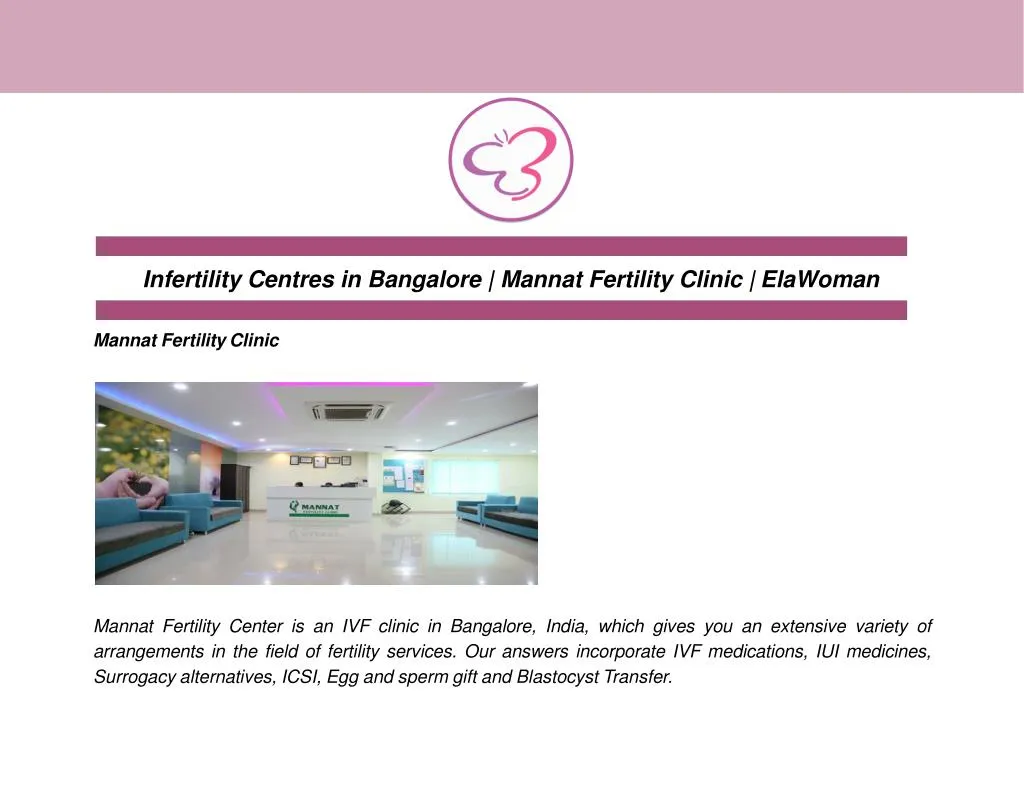 infertility centres in bangalore mannat fertility clinic elawoman
