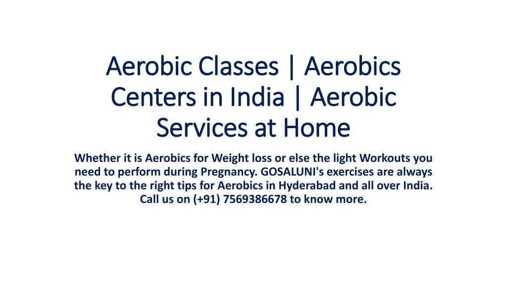 aerobic classes aerobics centers in india aerobic services at home