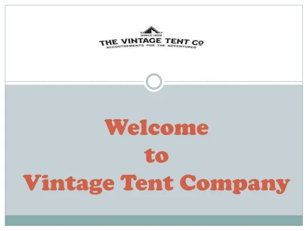 Canvas Bell Tent UK | Vintage Tent Company