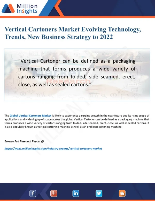 Vertical Cartoners Market by Top Key Manufacturers, Countries