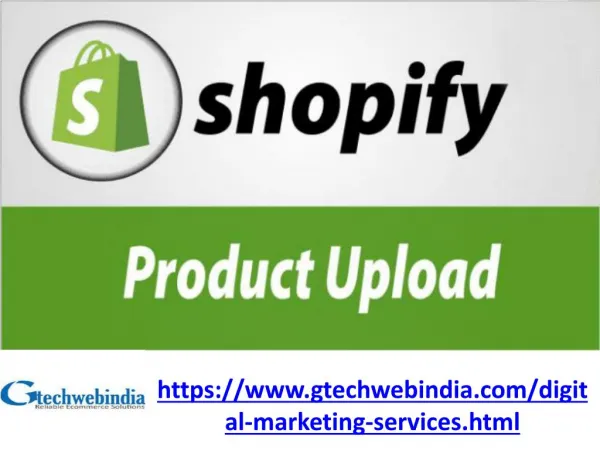 Shopify Product Listing | Gtechwebindia.com