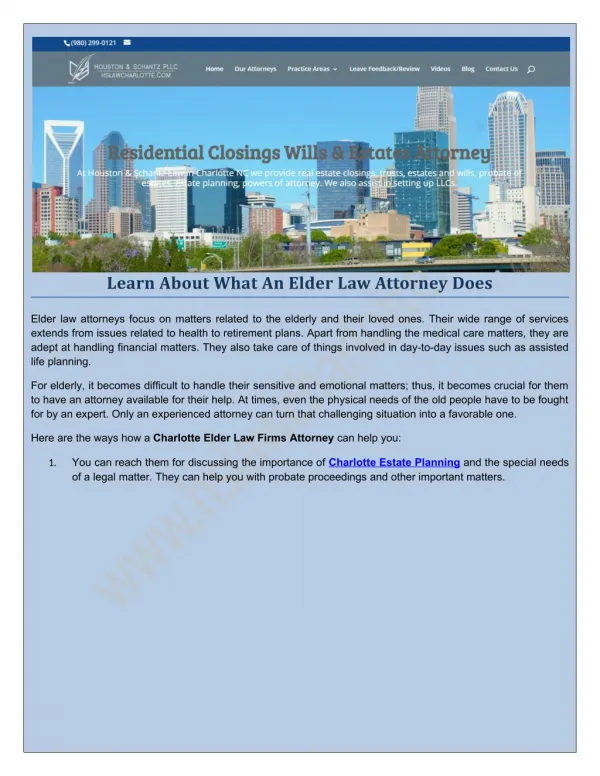 We are providing you a best Charlotte Probate Of Estates Attorney