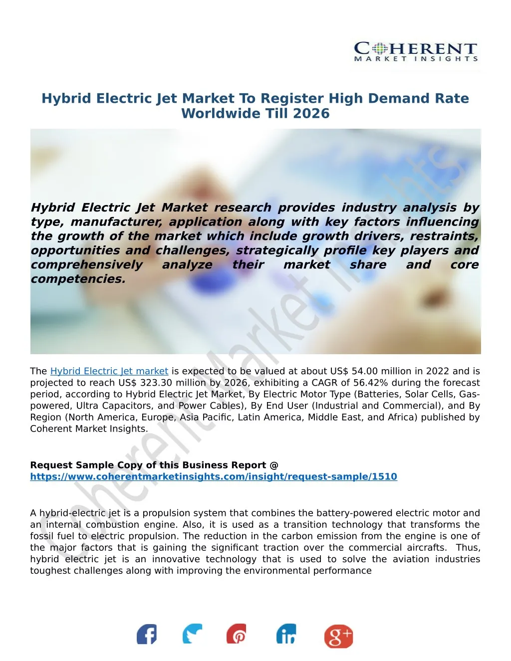 hybrid electric jet market to register high