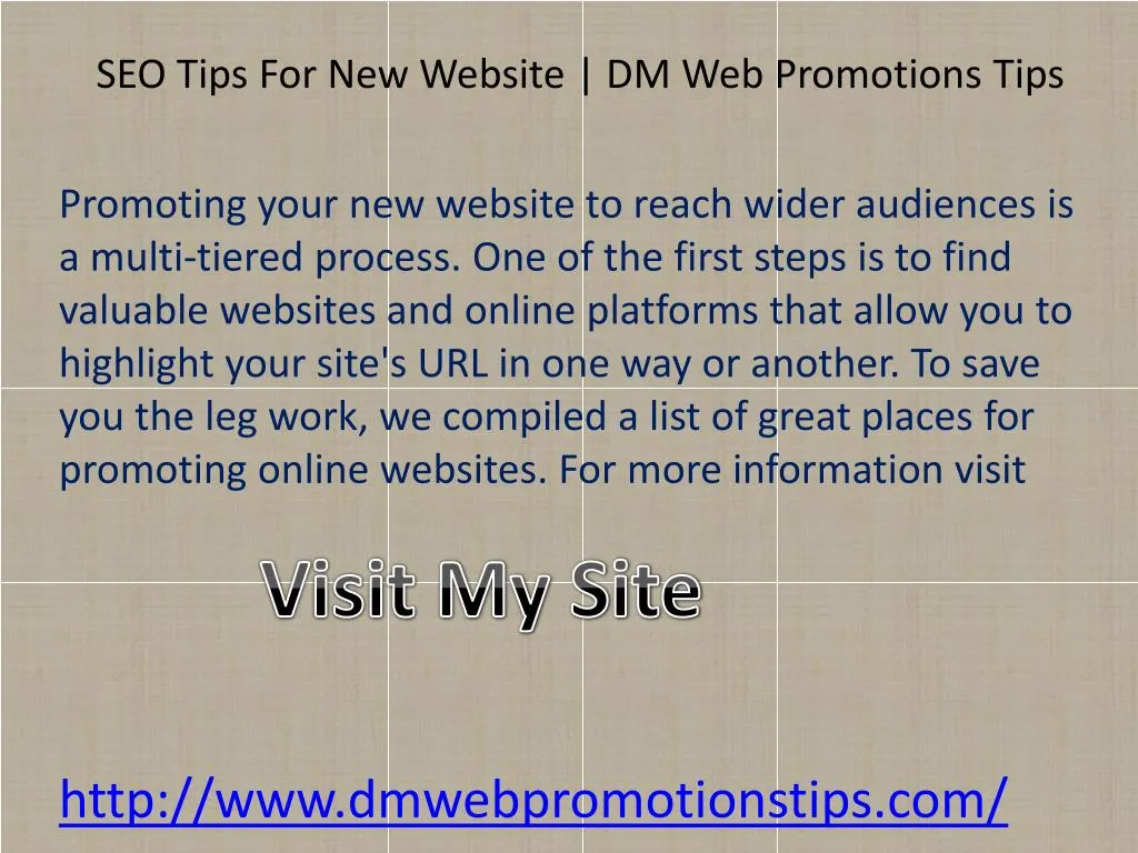 promoting your new website to reach wider