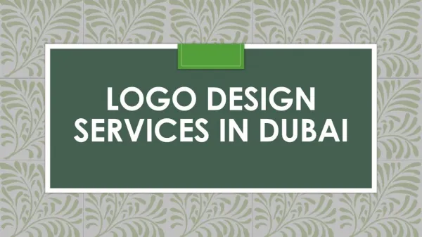 Logo Design Services in Dubai