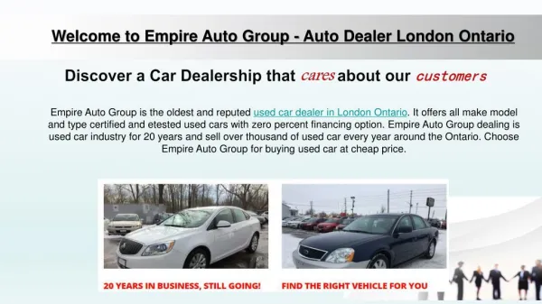 car dealerships in london ontario