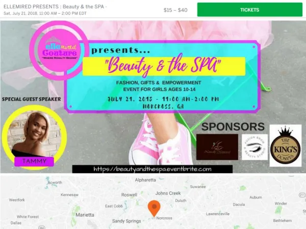 Join Beauty & the SPA - A GirlPower Spa Party at Norcross, GA 30092 on July 21, 2018