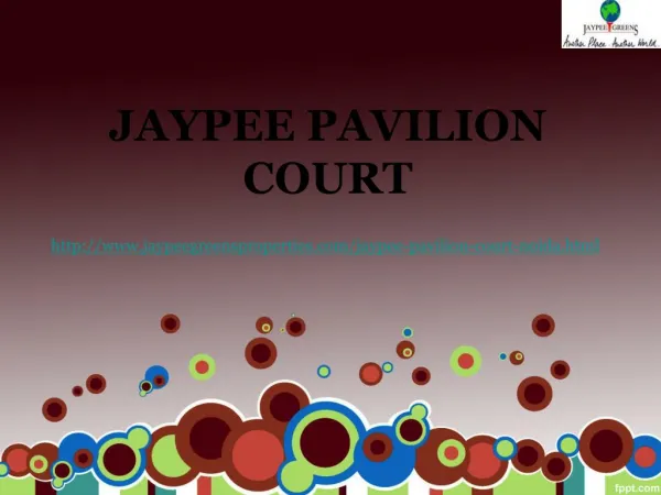 Jaypee Pavilion Court in Sector 128 Noida