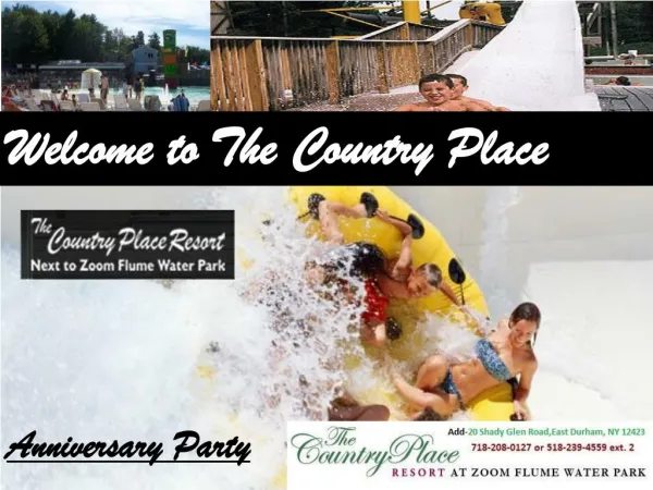 Waterpark vacation can be the best relief in the country place resort