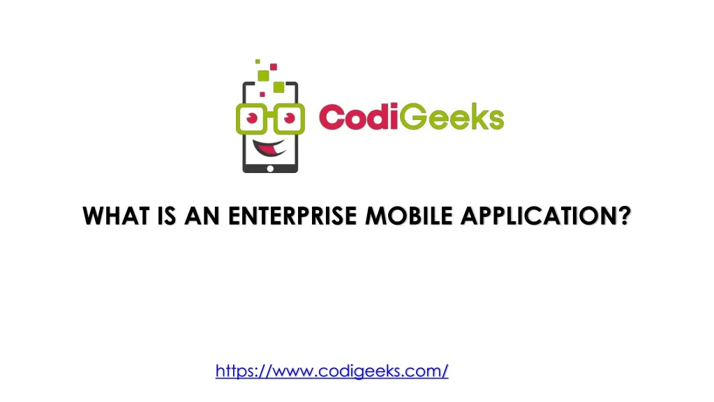 what is an enterprise mobile application