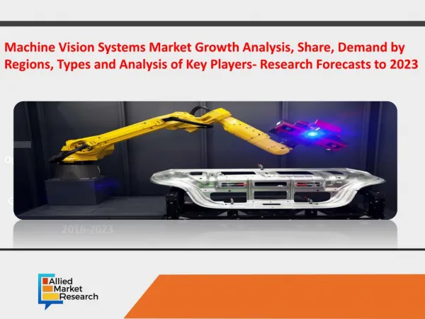 Machine Vision Systems Market Growth Analysis, Share, Demand by Regions, Types and Analysis of Key Players- Research For