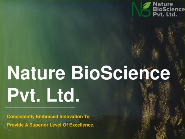 Nature BioScience - Enzyme Manufacturers