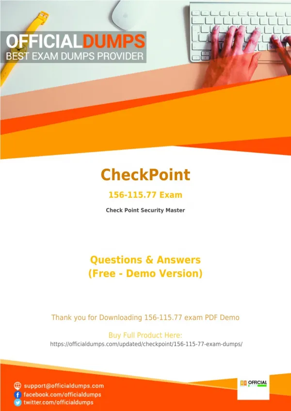 156-115.77 - Learn Through Valid CheckPoint 156-115.77 Exam Dumps - Real 156-115.77 Exam Questions