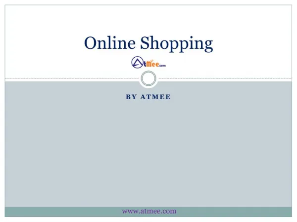 Online Shopping Store in India - Atmee