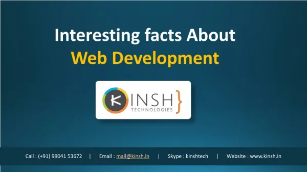 Interesting facts About Web Development