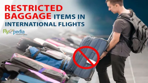 Restricted Baggage Items In International Flights