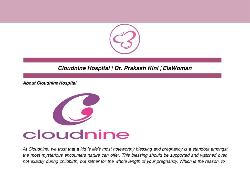 cloudnine hospital dr prakash kini elawoman